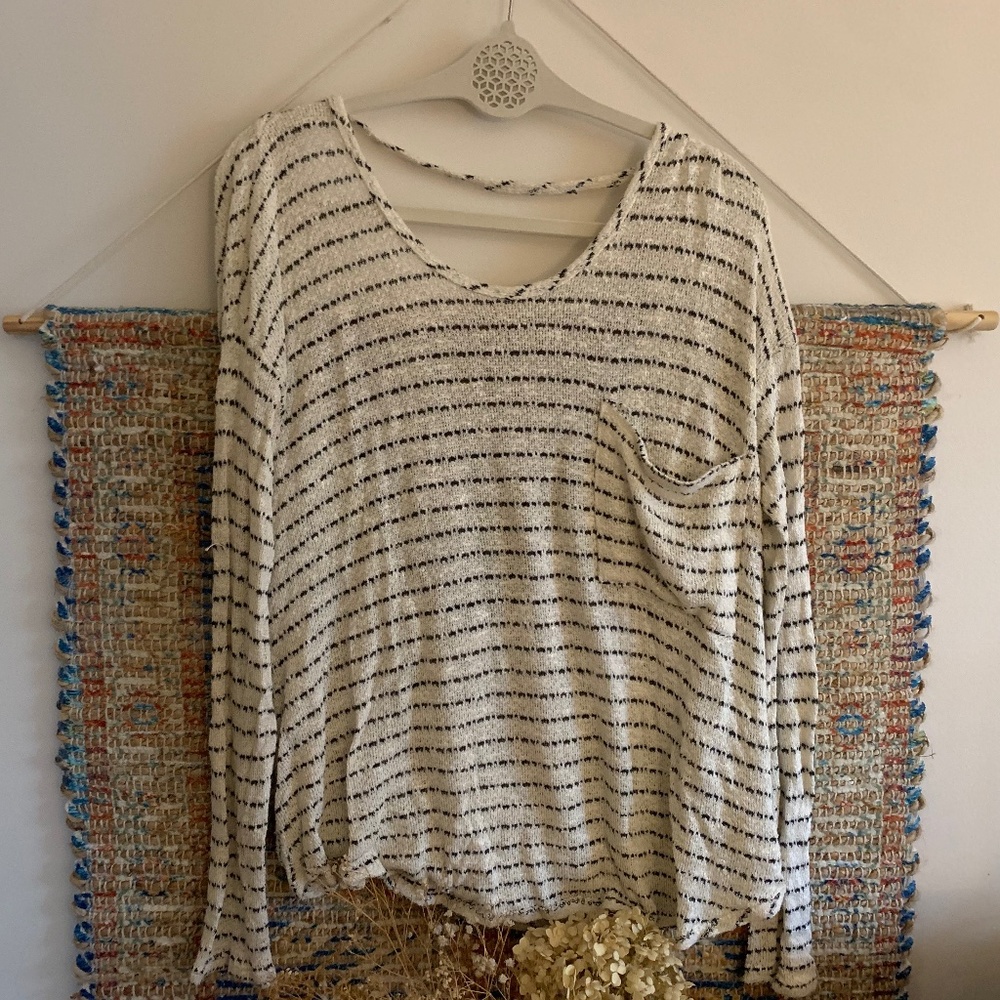 Free People open back sweater